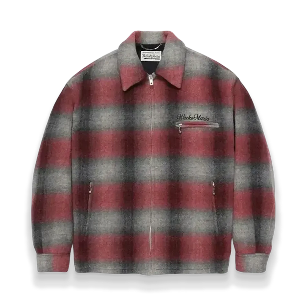 WACKO MARIA Wool Check 50's Jacket "Red"