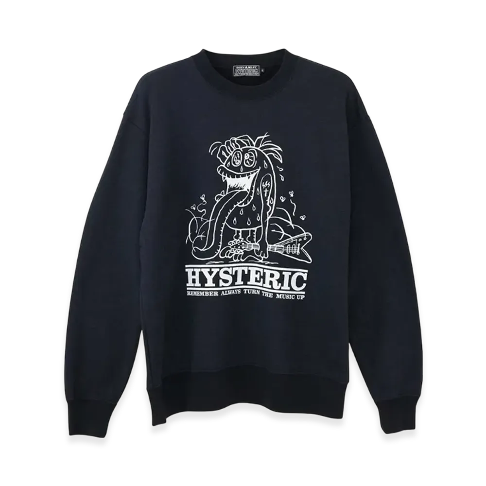 HYSTERIC GLAMOUR SBM Flying V Sweatshirt "Black"