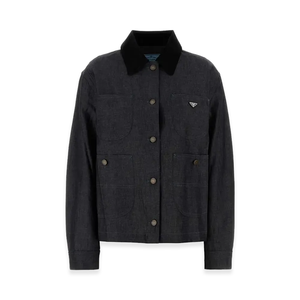PRADA Women's Denim Shirt "Blue"
