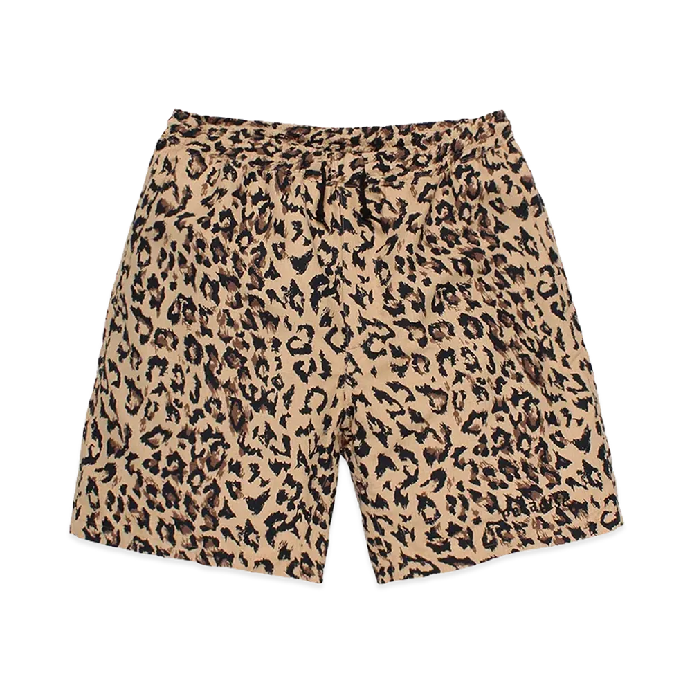 WACKO MARIA Leopard Army Shorts "Beige"