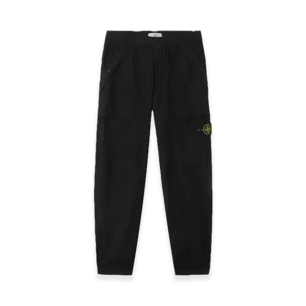 Stone Island 3100017 Stretch Cotton Tela 'Paracadute' "Black"