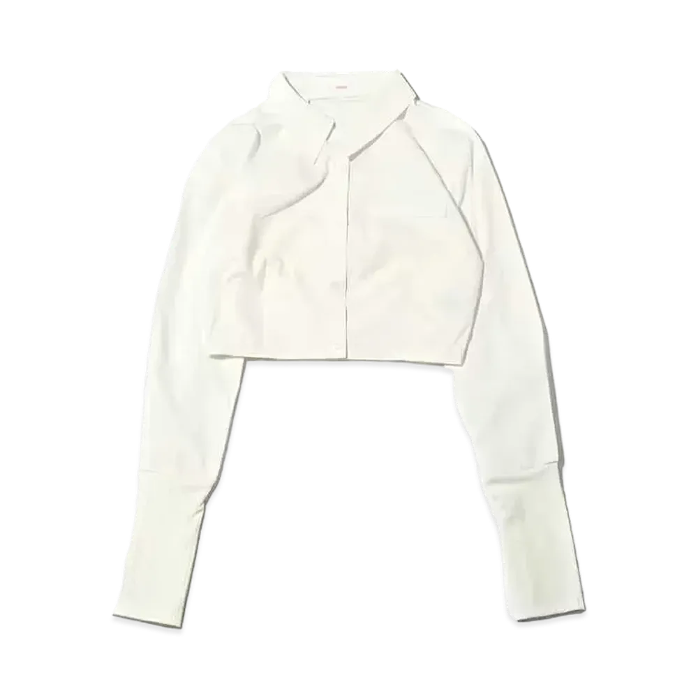 atmos pink Back Open Short Shirt "White"