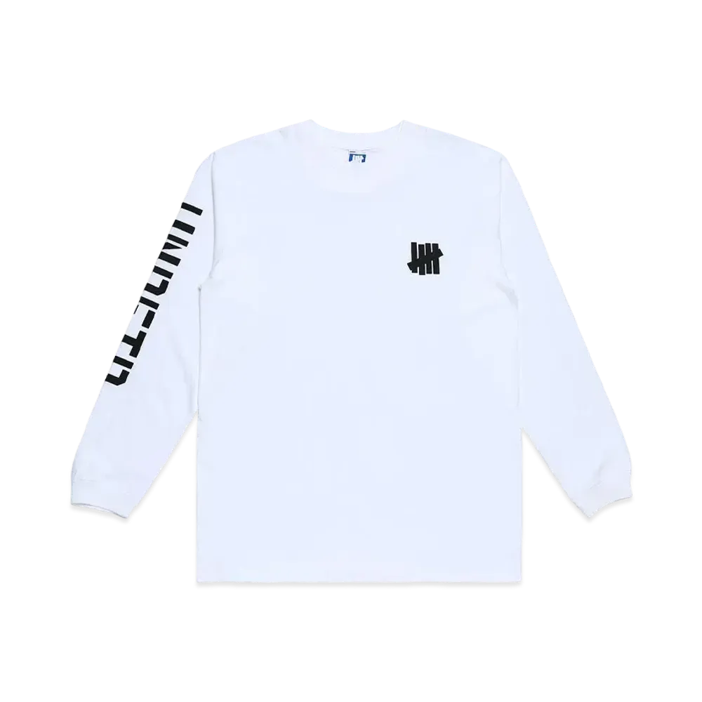 UNDEFEATED STENCIL SLEEVE ICON L/S TEE - UL21006 "White"