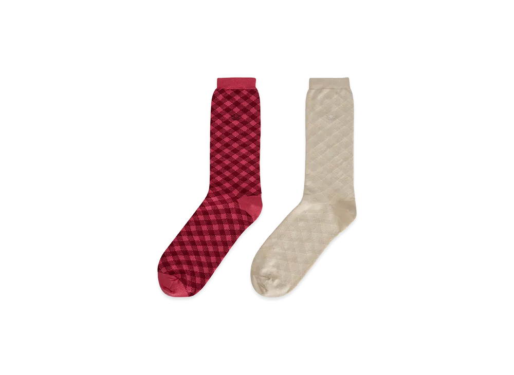 adidas x Wales Bonner Check Socks "Craft Pink/Bliss"