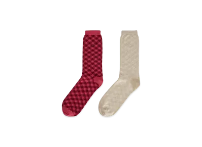 adidas x Wales Bonner Check Socks "Craft Pink/Bliss"