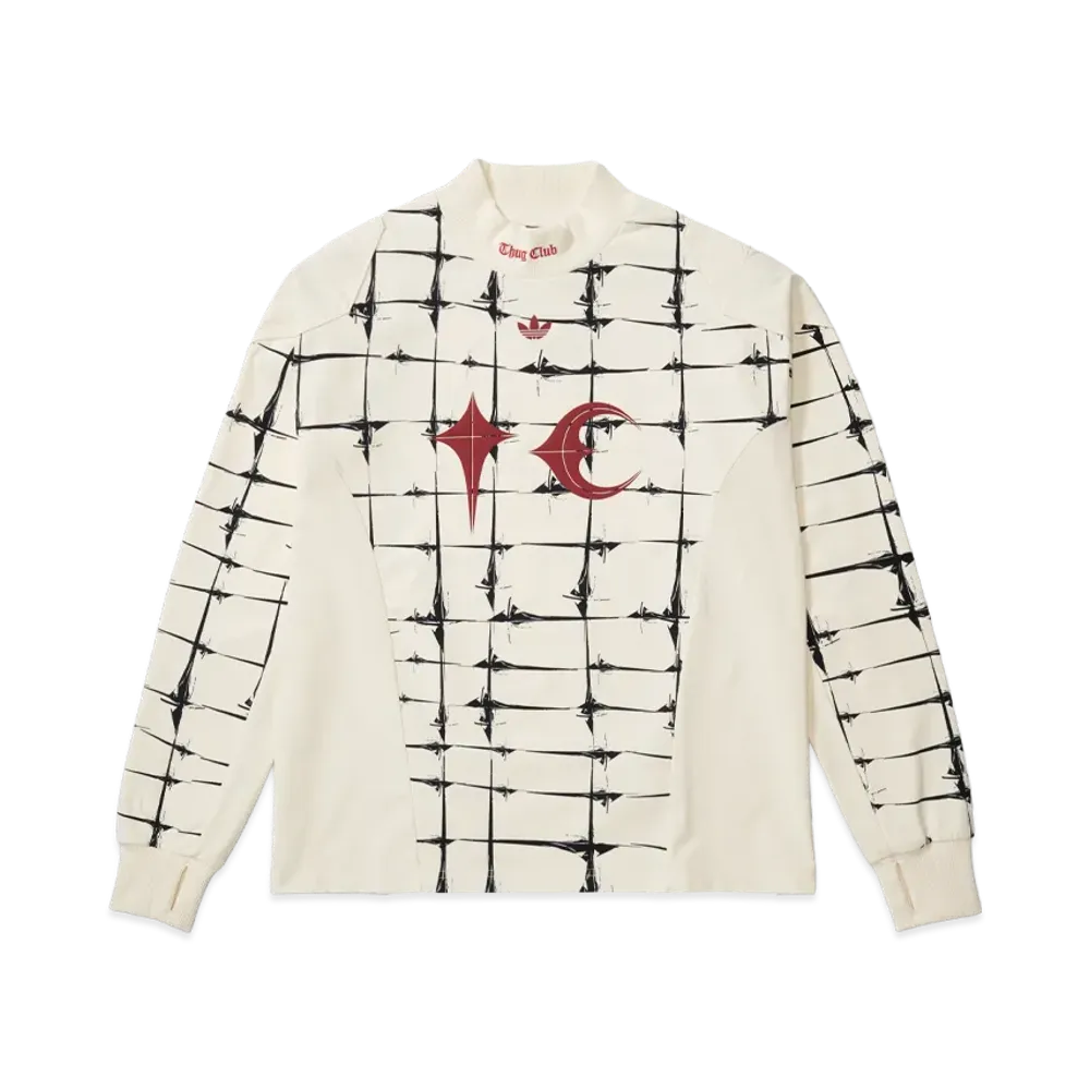 adidas x Thug Club Goalie T-Shirt Long Sleeve "Cream White"