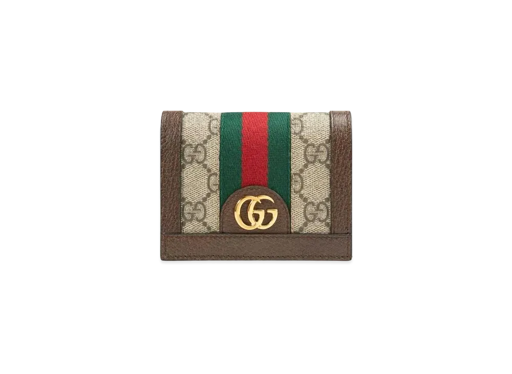 グッチ GGスプリーム オフィディア GG カードケース(コイン＆紙幣入れ付き) "ベージュ/エボニー" 523155 96IWG 8745