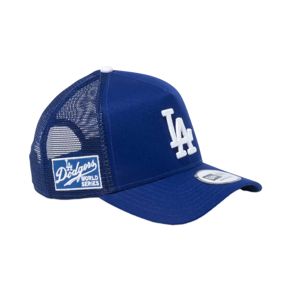 NEW ERA 9Forty A-Frame Tracker MLB Side Patch Los Angeles Dodgers "Dark Royal"