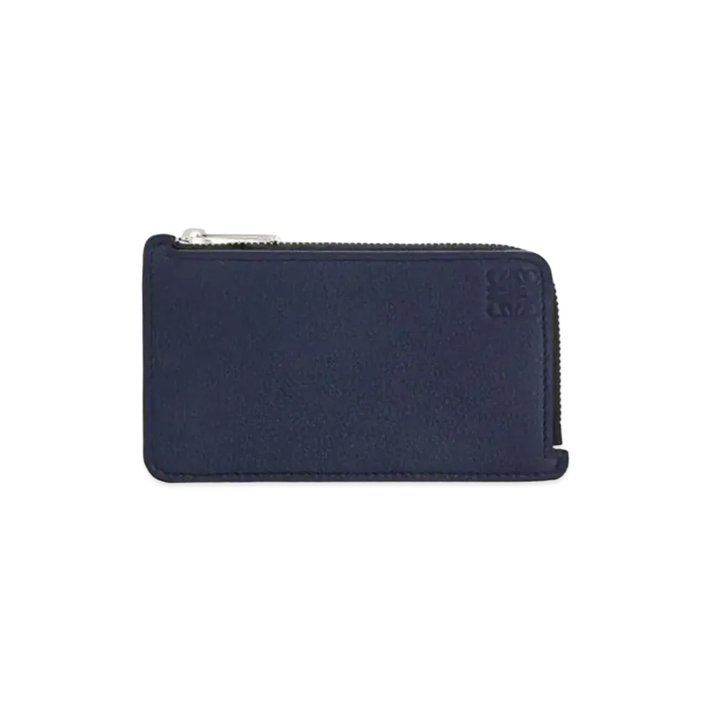 LOEWE Coin Cardholder In Soft Grained Calfskin "Ocean"