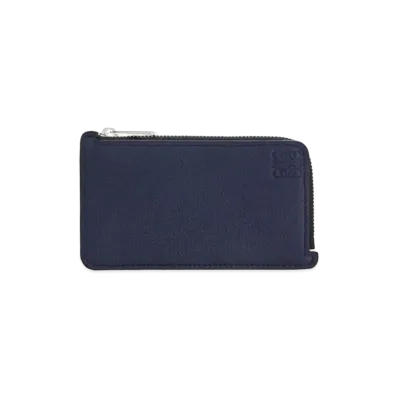 LOEWE Coin Cardholder In Soft Grained Calfskin "Ocean"