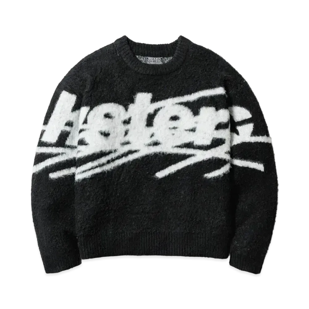 HYSTERIC GLAMOUR x genzai Big Logo Knit "Black"
