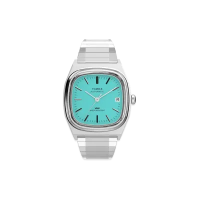 TIMEX REISSUE 1983 E-line "Silver/Tiffany Blue"