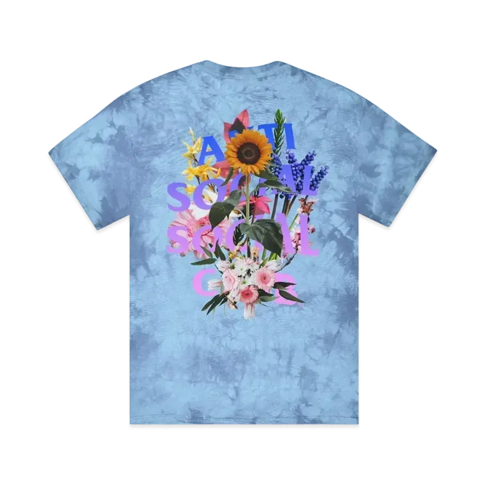 ANTI SOCIAL SOCIAL CLUB FW22 Bouquet For The Old Days Tie Dye Tee "Blue"