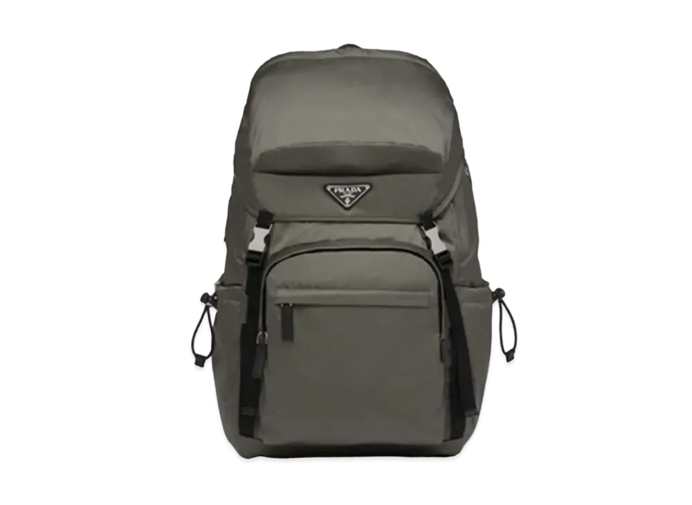 PRADA Re-Nylon And Saffiano Leather Backpack "Khaki"