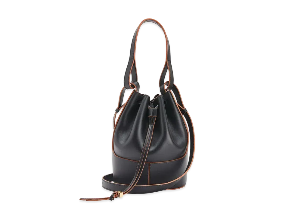 LOEWE Small Balloon Bag In Nappa And Calfskin "Black"
