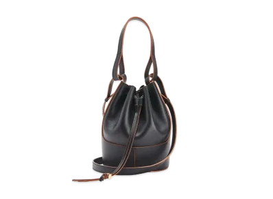 LOEWE Small Balloon Bag In Nappa And Calfskin "Black"