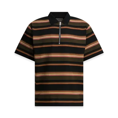 sacai Striped Buttonless Polo Shirt "Multicolor"