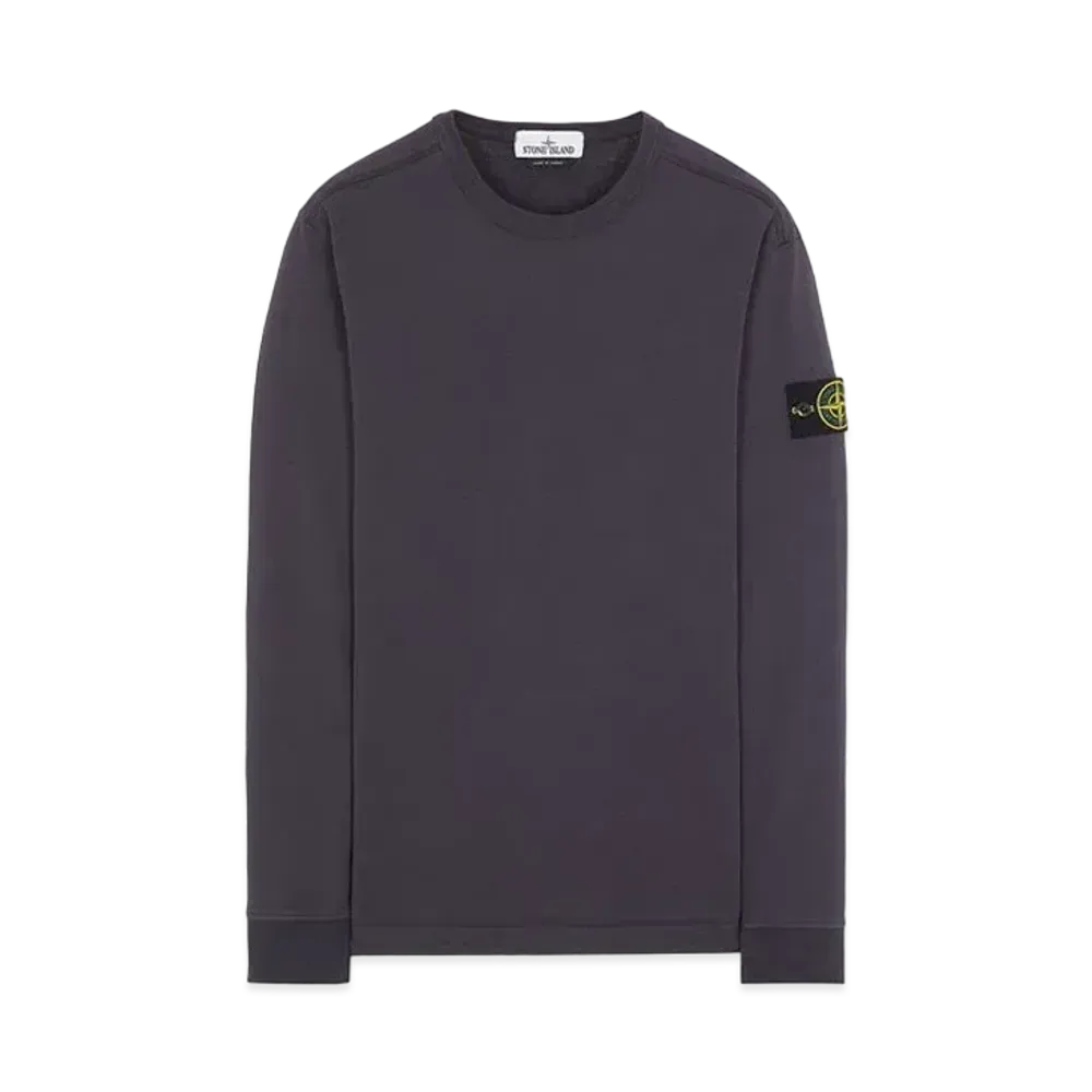 Stone Island 64450 GAUZED COTTON JERSEY "Ink Blue"