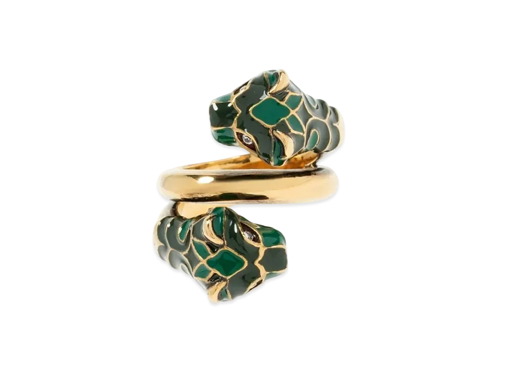 GUCCI Cat Head Vintage Ring "Gold"