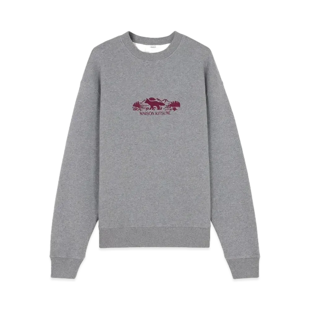 Maison Kitsune Outdoor Profile Fox Comfort Sweatshirt "Ranger Green"