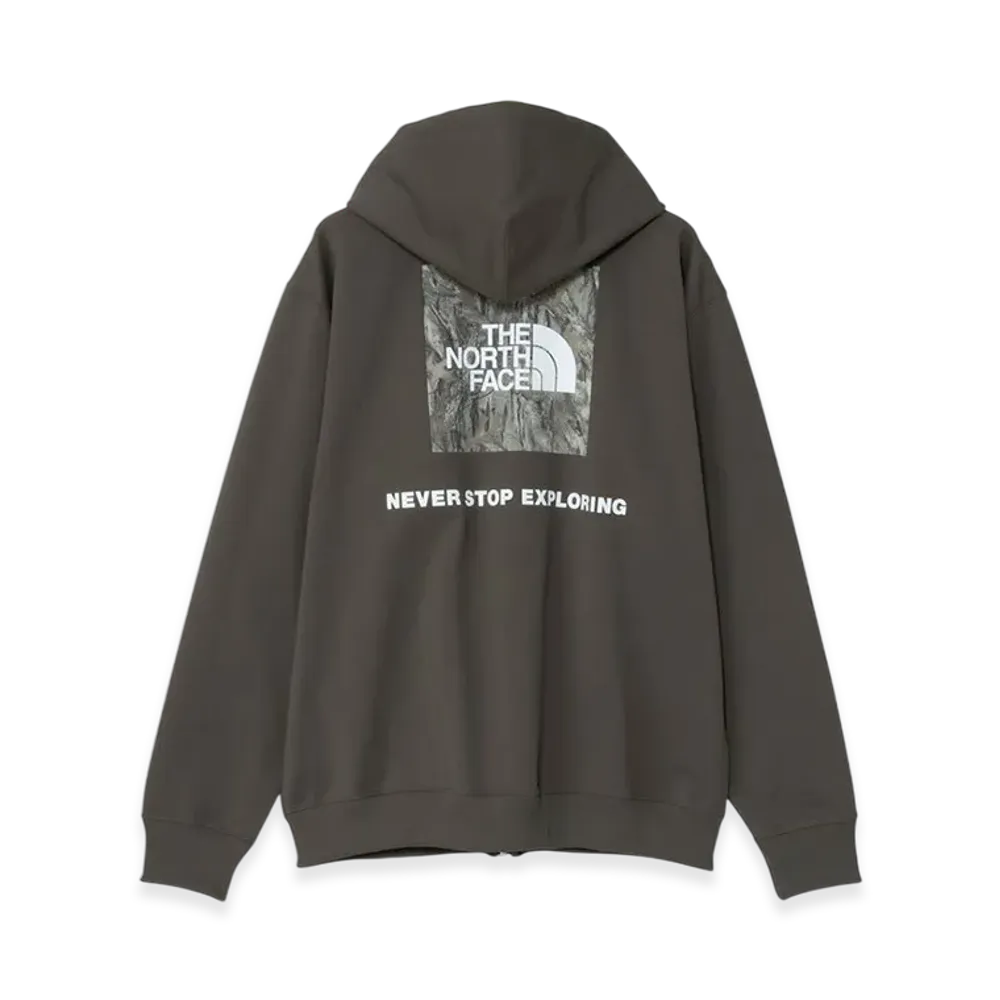 The Forest Floor Logo Sweat Full Zip Hoodie "New Taupe"