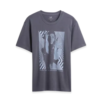 GAP Prince and the Revolution Relaxed Graphic T-Shirt "Navy Uniform"