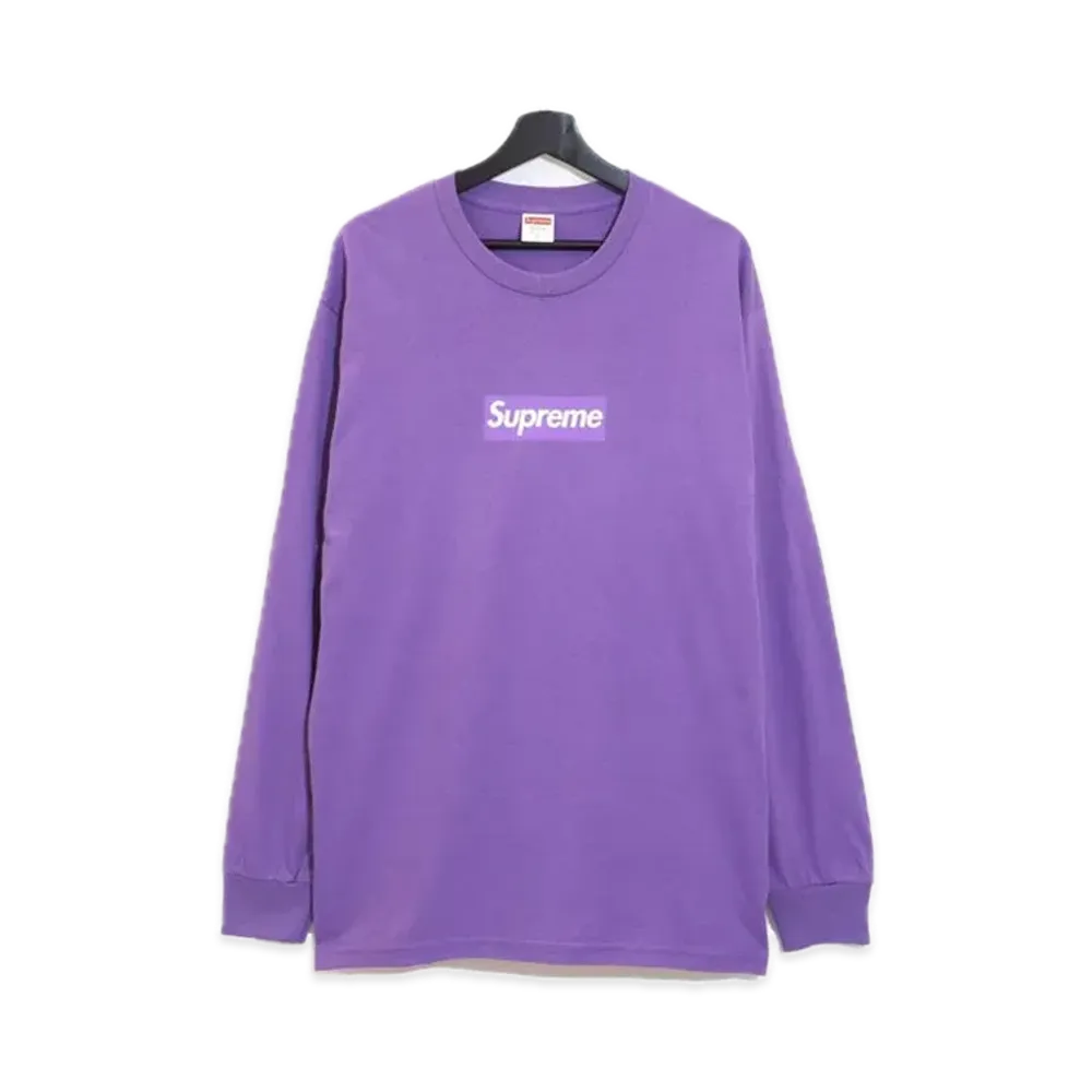 シュプリーム ボックス ロゴ エルエス Tシャツ "グレープ"
