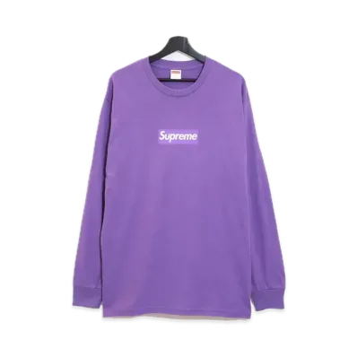 Supreme Box Logo L/S Tee "Purple"