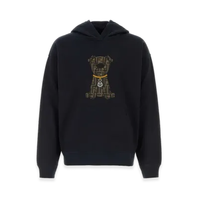 FENDI Cotton Hoodie "Midnight Blue"