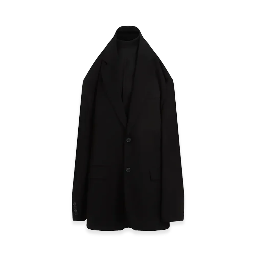 BALENCIAGA Women's Suspended Tailored Dress "Black"