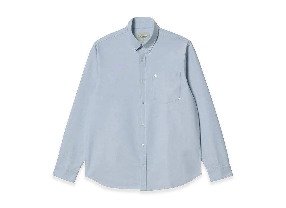 Carhartt WIP L/S C-Logo Shirt "Bleach/White"