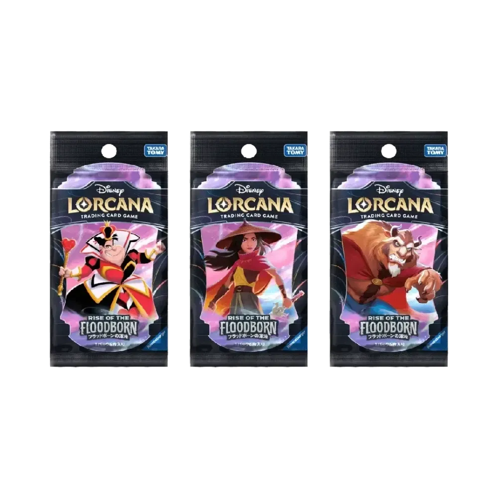 ディズニー ロルカナ「フラッドボーンの渾沌」 ブースターパック 3種セット 【日本語版】