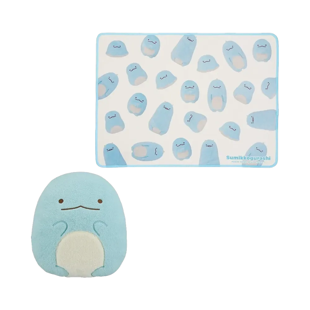 BANDAI "Ichiban Kuji" -Sumikko Gurashi ~What if Sumikko evolved?~- Last One Prize Lizard Blanket in Cushion