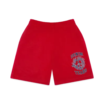 DENIM TEARS Denim University Mesh Shorts "Red"
