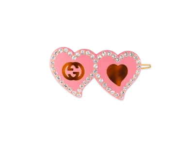 GUCCI Hair Clip With GG And Hearts