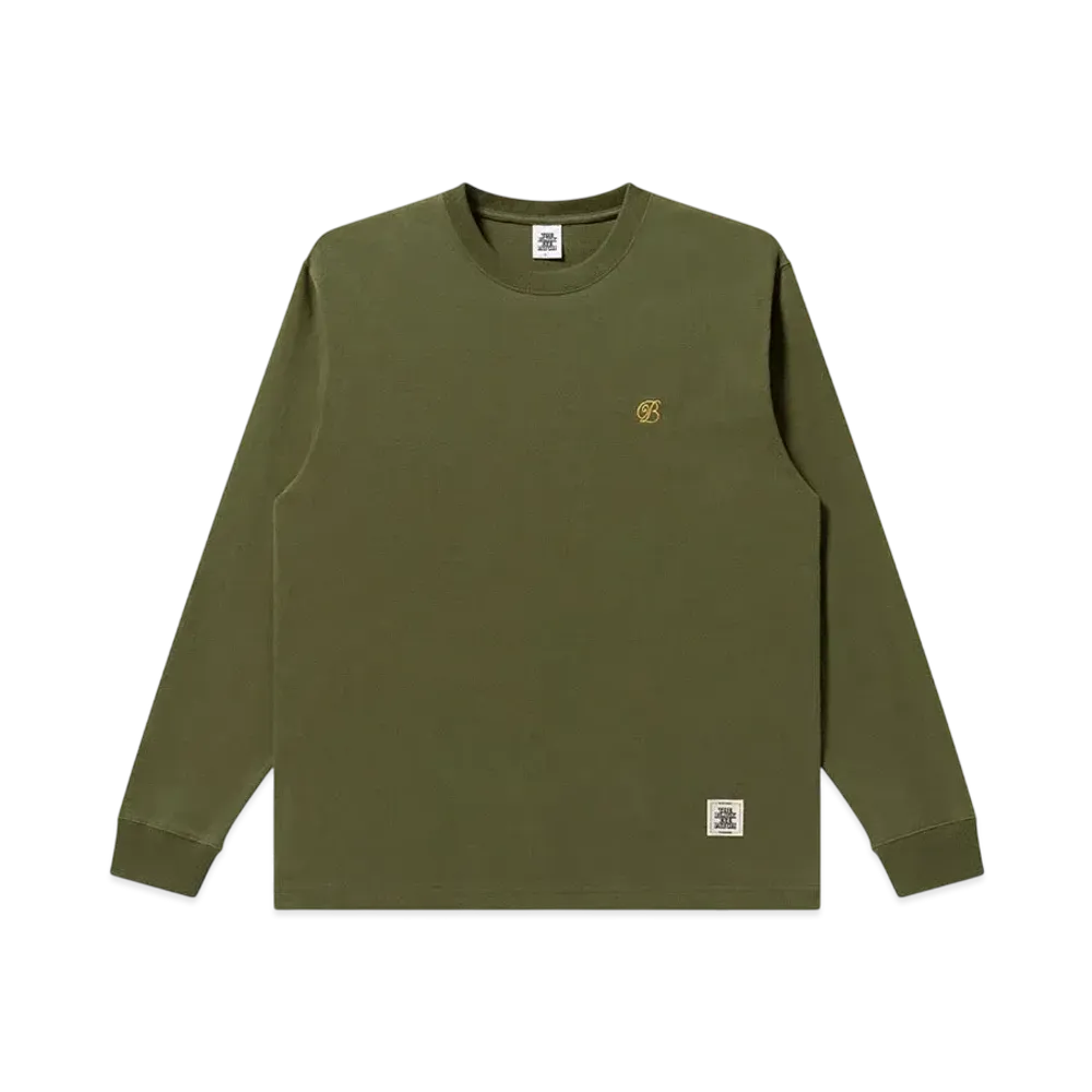 Blackeyepatch Small B Emblem L/S Tee "Olive"