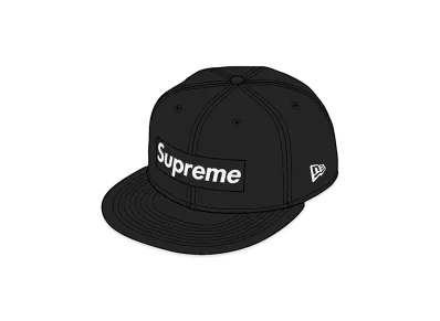 Supreme Rings Box Logo New Era "Black"