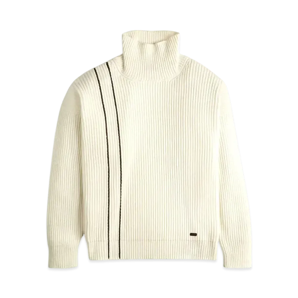 TOD'S Turtleneck in Wool and Cashmere "White"