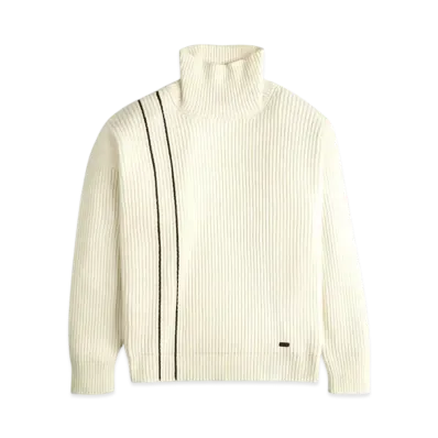 TOD'S Turtleneck in Wool and Cashmere "White"