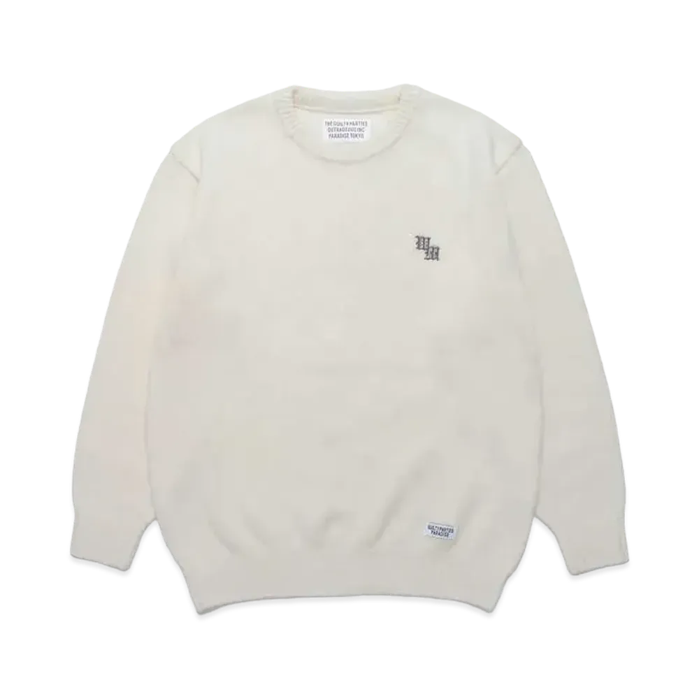 WACKO MARIA Classic Knit Sweater "White"