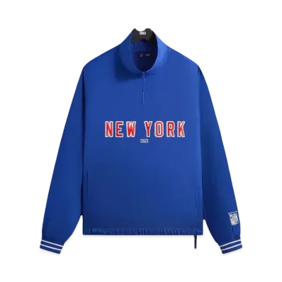 Kith x The New York Rangers Nylon Quarter Zip "Cyclone"
