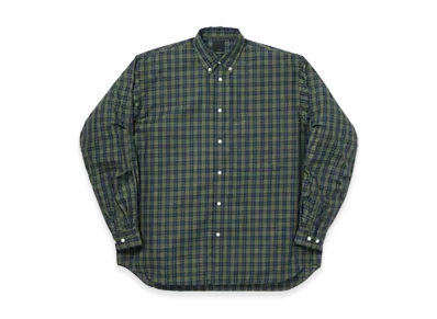 DAIWA PIER39 Tech Button Down Shirt L/S Plaids "Light Olive"