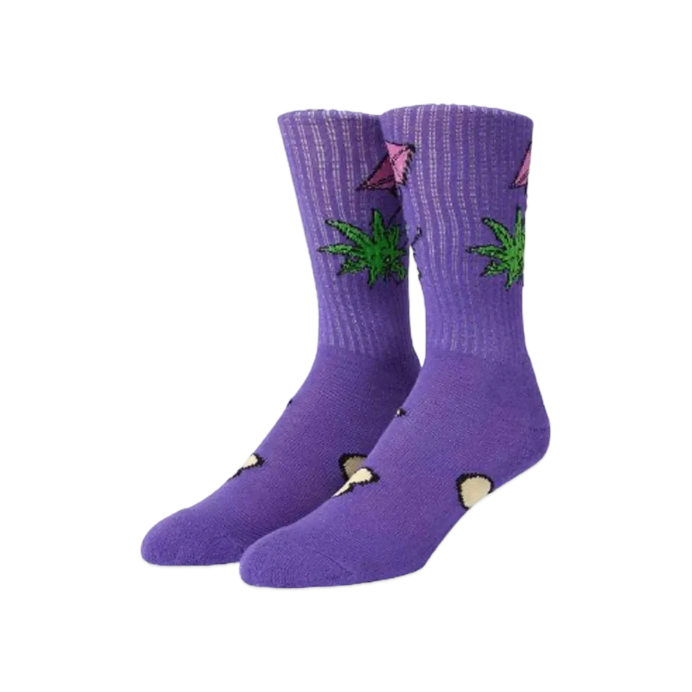 HUF As Kite Crew Socks "Purple"