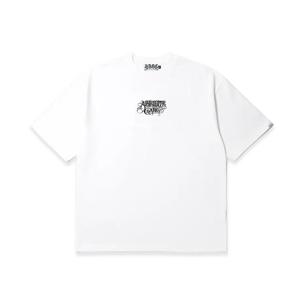 APHRODITEGANG Classic Logo Embroidery S/S Tee "White/Black"