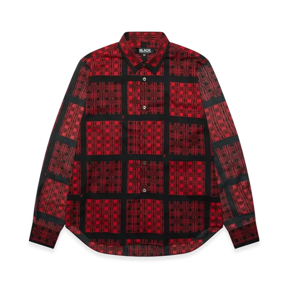 BLACK COMME des GARCONS Check Shirt "Red"