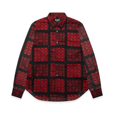 BLACK COMME des GARCONS Check Shirt "Red"