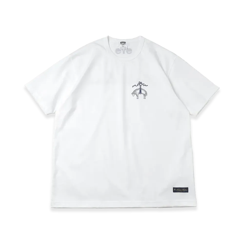 eYe JUNYA WATANABE MAN x Brooks Brothers Tee Heavyweight Cotton Jersey Garment Print W-NAME "White"
