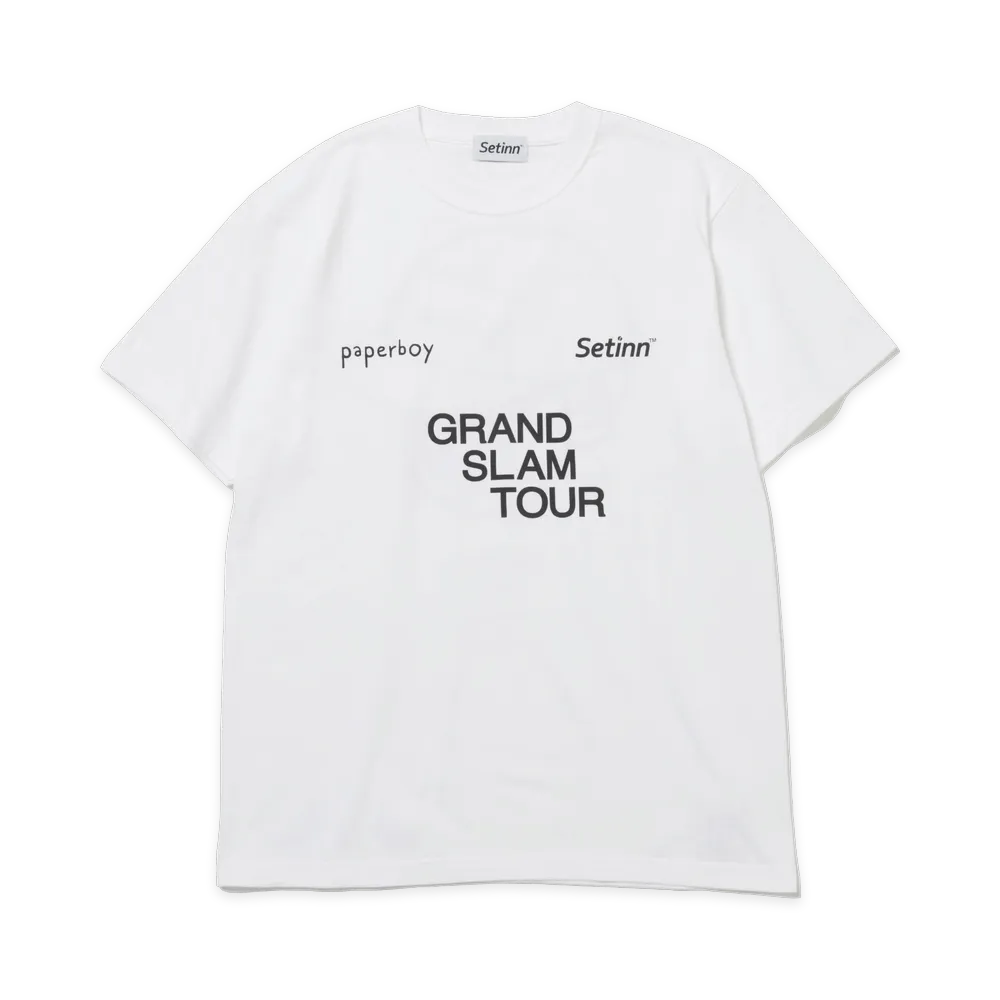 Setinn x Paperboy GRANDSLAM TOUR Tee "White"