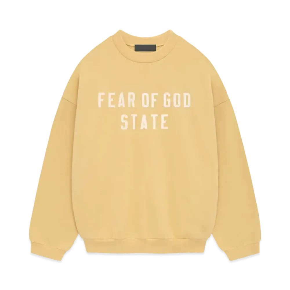 FEAR OF GOD Essentials Heavy Fleece Crewneck "Amber"