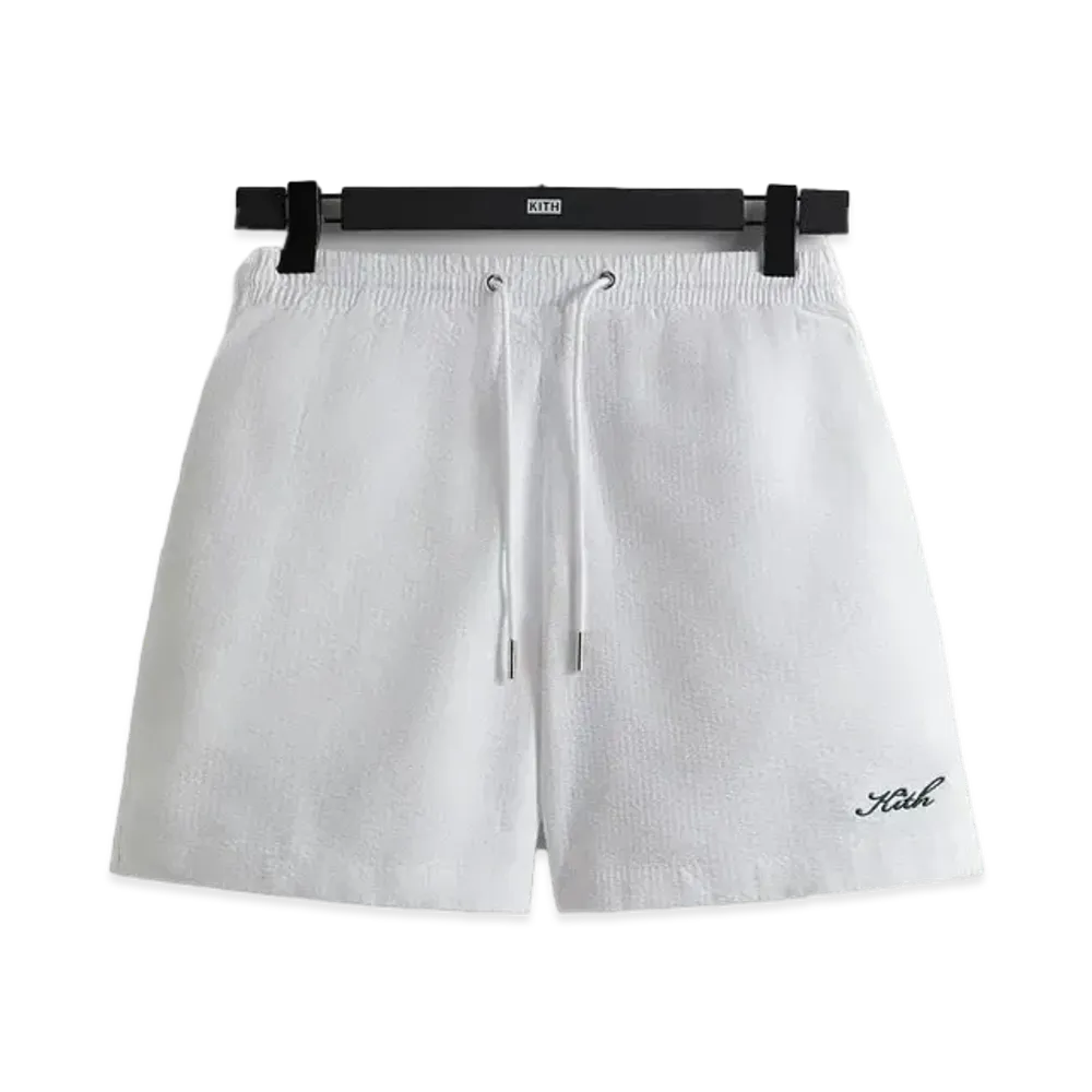 Kith Seersucker Active Short "White"